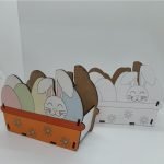 Caja de conejo y huevitos 10 unidades