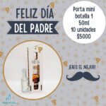 Mini porta botella (feliz dia) 10 unidades