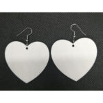 Aros corazón de acrílico 12 pares