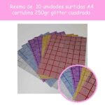 Cartulina holografica cuadrado A4
