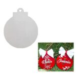 Esfera de navidad Acrilico sublimable 7cm 12 unidades