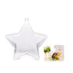 Estrella de acrilico rellenable 8cm 10 unidades
