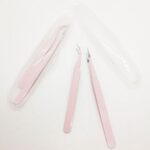 Pinzas de presicion rosadas 2 unidades en caja