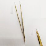 Pinzas punta fina dorada