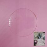 Posa vaso redondo acrílico 12 unidades