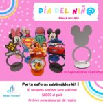 Porta esfera sublimable mdf animados 1