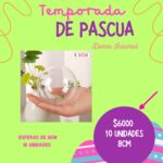 Esferas 8cm acrilico rellenable 
10 unidades