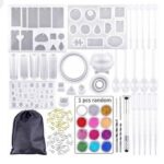 kit 4 molde mas 1 litro de resina