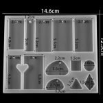 Molde de resina para llaveros y accesorios