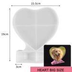 Molde de corazón mas base XL