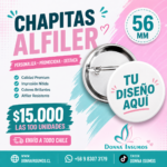 Chapitas 56mm 100 unidades