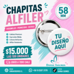 Chapitas 58mm 100 unidades