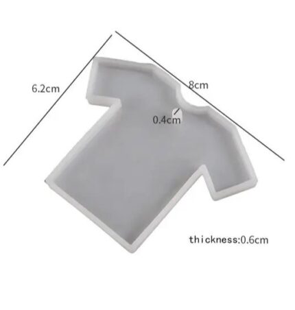 Molde de resina camiseta