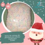 Relleno de plumavit multicolor