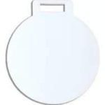 Medallas acrilica blanca sublimable 12 unidades de 6cm