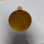 Esfera espejo dorado 7cm 
12 unidades