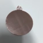 Esfera espejo rosada 7cm 12unidades