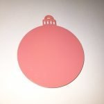 Esfera acrilica rosada 
12 unidades