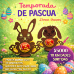 Porta bono bon de conejos café