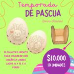 Cajita de huevitos pintar
 10 unidades