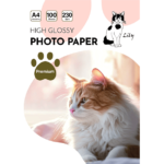 Papel fotográfico glossy 230gr A4 LILY