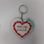 Llavero de corazón para bordar 
10 unidades - Imagen 3