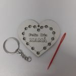 Llavero de corazón para bordar 
10 unidades - Imagen 2