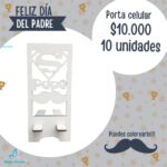 Porta celular Super papá 10 unidades