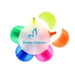 Destacador forma de flor 5 colores