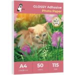 Papel adhesivo 115gr Marca Lily 
sin antioxido