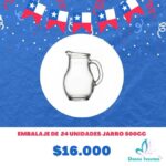 Mini jarrón 500cc embalaje de 24 unidades