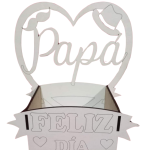 Canasto corazon día del papá 
10 unidades