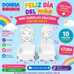 Mini bandejas niño surtidas 
10 unidades