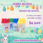 12 vasos plastico surtidos