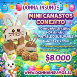 Mini bandeja conejo 
10 unidades