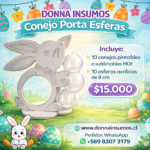 Conejo porta esfera 
10 unidades