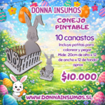 Canasto conejo 10 unidades