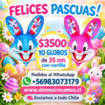 Globo conejo 35cm
10 unidades