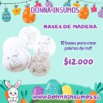 Bases de paletas mdf 12 unidades