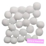 Pompones de color Blanco 1cm 100un