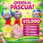 Pack balde pascua 
12 unidades