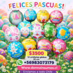 Globos de 23cm 
pascua surtidos 12uni