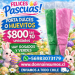 Bolsas de huevitos oreja dulces 
10 unidades