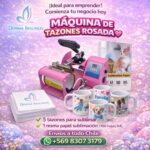 Maquina de tazones rosada