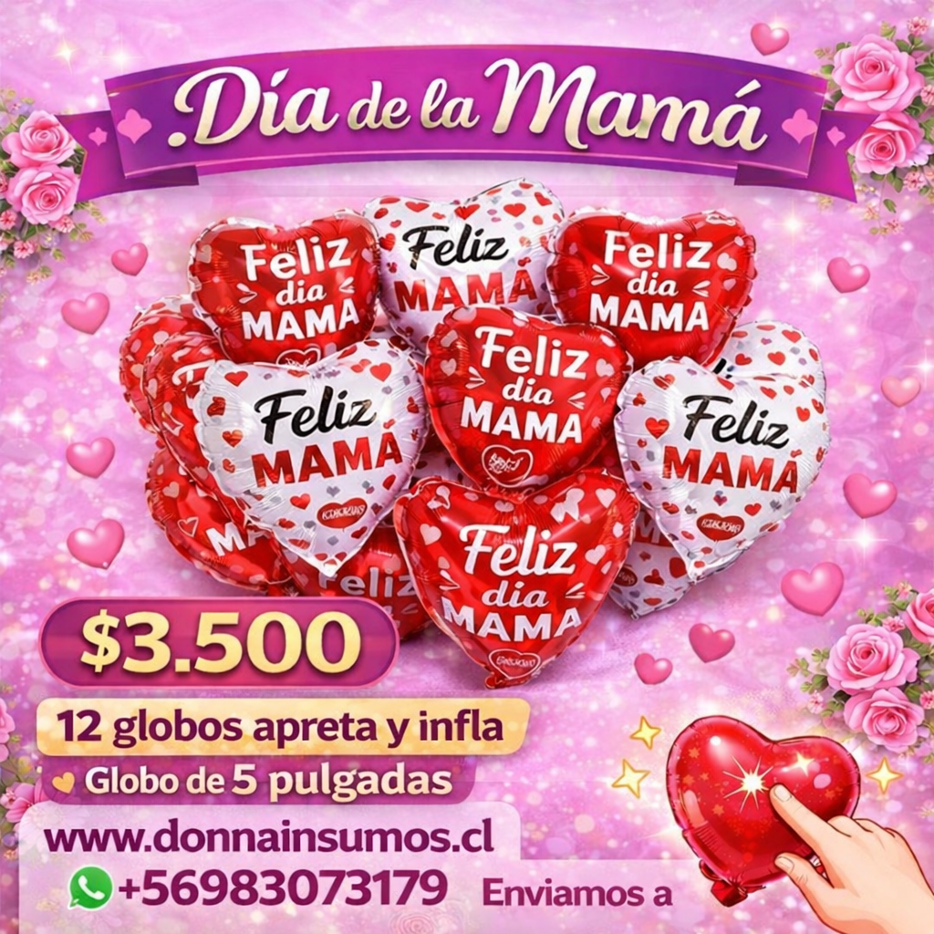 2026/03/1000646698.png Globos Apreta y infla
12 unidades 5pulgadas - Imagen 1