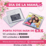 Porta foto iman 
100 unidades
