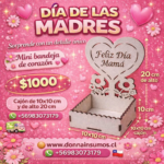 Mini bandeja corazón 
10 unidades