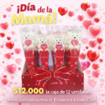 Osos tipo rosa 
12 unidades la caja