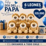Peluche de león 
6 leones de 30cm