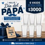 Vasos de vidrio 350ml
6 unidades